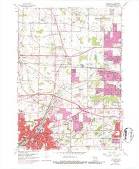 Waukesha Wisconsin Historical topographic map, 1:24000 scale, 7.5 X 7.5 Minute, Year 1959