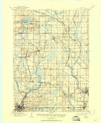 Waukesha Wisconsin Historical topographic map, 1:62500 scale, 15 X 15 Minute, Year 1906