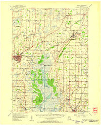 Waupun Wisconsin Historical topographic map, 1:62500 scale, 15 X 15 Minute, Year 1955