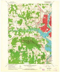 Wausau West Wisconsin Historical topographic map, 1:24000 scale, 7.5 X 7.5 Minute, Year 1963