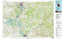 Wausau Wisconsin Historical topographic map, 1:100000 scale, 30 X 60 Minute, Year 1984