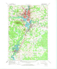Wausau Wisconsin Historical topographic map, 1:62500 scale, 15 X 15 Minute, Year 1963