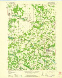 Wautoma Wisconsin Historical topographic map, 1:48000 scale, 15 X 15 Minute, Year 1959