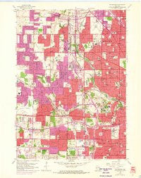 Wauwatosa Wisconsin Historical topographic map, 1:24000 scale, 7.5 X 7.5 Minute, Year 1958