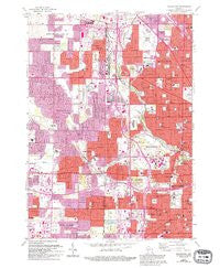 Wauwatosa Wisconsin Historical topographic map, 1:24000 scale, 7.5 X 7.5 Minute, Year 1958