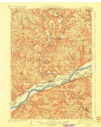 Wauzeka Wisconsin Historical topographic map, 1:62500 scale, 15 X 15 Minute, Year 1926