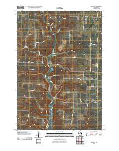 Waverly Wisconsin Historical topographic map, 1:24000 scale, 7.5 X 7.5 Minute, Year 2010