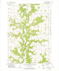 Waverly Wisconsin Historical topographic map, 1:24000 scale, 7.5 X 7.5 Minute, Year 1974