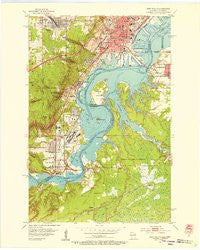 West Duluth Minnesota Historical topographic map, 1:24000 scale, 7.5 X 7.5 Minute, Year 1954