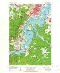 West Duluth Minnesota Historical topographic map, 1:24000 scale, 7.5 X 7.5 Minute, Year 1954