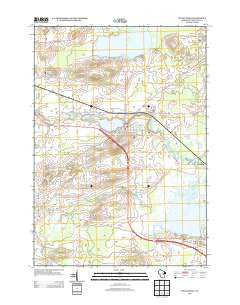 Weyauwega Wisconsin Historical topographic map, 1:24000 scale, 7.5 X 7.5 Minute, Year 2013