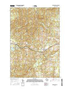 Weyerhaeuser Wisconsin Current topographic map, 1:24000 scale, 7.5 X 7.5 Minute, Year 2015