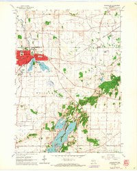 Whitewater Wisconsin Historical topographic map, 1:24000 scale, 7.5 X 7.5 Minute, Year 1960