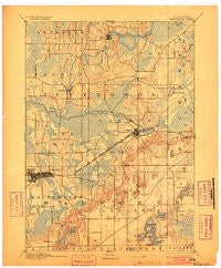 Whitewater Wisconsin Historical topographic map, 1:62500 scale, 15 X 15 Minute, Year 1893