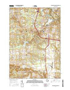 Wisconsin Dells South Wisconsin Current topographic map, 1:24000 scale, 7.5 X 7.5 Minute, Year 2016