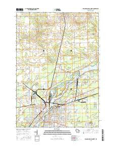 Wisconsin Rapids North Wisconsin Current topographic map, 1:24000 scale, 7.5 X 7.5 Minute, Year 2015