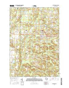 Wittenberg Wisconsin Current topographic map, 1:24000 scale, 7.5 X 7.5 Minute, Year 2015