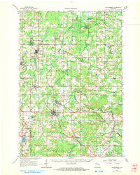 Wittenberg Wisconsin Historical topographic map, 1:62500 scale, 15 X 15 Minute, Year 1964