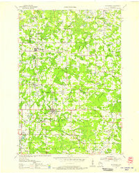 Wittenberg Wisconsin Historical topographic map, 1:48000 scale, 15 X 15 Minute, Year 1954