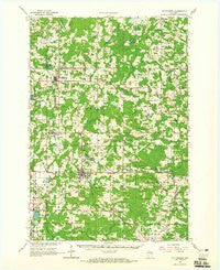 Wittenberg Wisconsin Historical topographic map, 1:62500 scale, 15 X 15 Minute, Year 1964