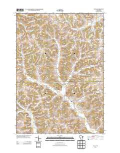 Yuba Wisconsin Historical topographic map, 1:24000 scale, 7.5 X 7.5 Minute, Year 2013