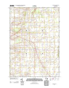 Zachow Wisconsin Historical topographic map, 1:24000 scale, 7.5 X 7.5 Minute, Year 2013