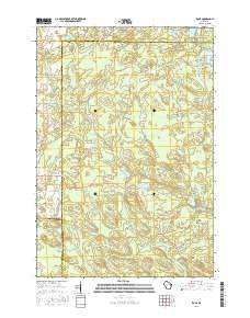 Zoar Wisconsin Current topographic map, 1:24000 scale, 7.5 X 7.5 Minute, Year 2015