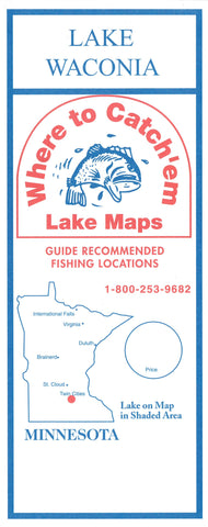 Buy map WACONIA LAKE Fishing Map