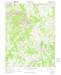 Adrian West Virginia Historical topographic map, 1:24000 scale, 7.5 X 7.5 Minute, Year 1966