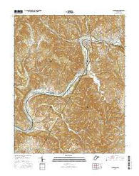 Alderson West Virginia Current topographic map, 1:24000 scale, 7.5 X 7.5 Minute, Year 2016