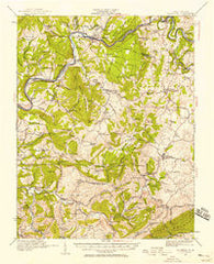 Alderson West Virginia Historical topographic map, 1:62500 scale, 15 X 15 Minute, Year 1921