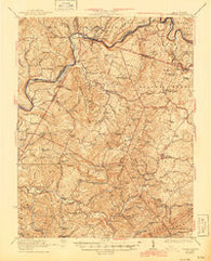 Alderson West Virginia Historical topographic map, 1:62500 scale, 15 X 15 Minute, Year 1923
