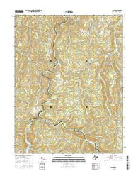 Alton West Virginia Current topographic map, 1:24000 scale, 7.5 X 7.5 Minute, Year 2016