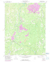 Alton West Virginia Historical topographic map, 1:24000 scale, 7.5 X 7.5 Minute, Year 1974