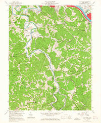 Alum Creek West Virginia Historical topographic map, 1:24000 scale, 7.5 X 7.5 Minute, Year 1958