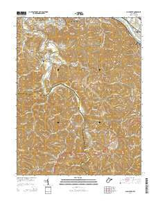 Alum Creek West Virginia Historical topographic map, 1:24000 scale, 7.5 X 7.5 Minute, Year 2014