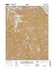 Alum Creek West Virginia Historical topographic map, 1:24000 scale, 7.5 X 7.5 Minute, Year 2014