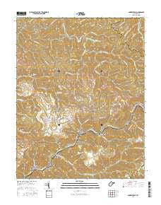 Amherstdale West Virginia Current topographic map, 1:24000 scale, 7.5 X 7.5 Minute, Year 2016