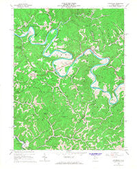 Annamoriah West Virginia Historical topographic map, 1:24000 scale, 7.5 X 7.5 Minute, Year 1966