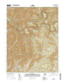 Ansted West Virginia Historical topographic map, 1:24000 scale, 7.5 X 7.5 Minute, Year 2014