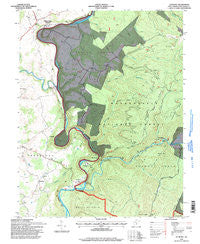 Anthony West Virginia Historical topographic map, 1:24000 scale, 7.5 X 7.5 Minute, Year 1995