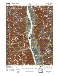 Apple Grove West Virginia Historical topographic map, 1:24000 scale, 7.5 X 7.5 Minute, Year 2011