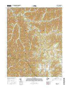 Arnett West Virginia Current topographic map, 1:24000 scale, 7.5 X 7.5 Minute, Year 2016