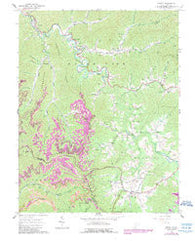 Arnett West Virginia Historical topographic map, 1:24000 scale, 7.5 X 7.5 Minute, Year 1964