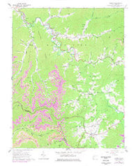 Arnett West Virginia Historical topographic map, 1:24000 scale, 7.5 X 7.5 Minute, Year 1964