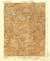 Arnoldsburg West Virginia Historical topographic map, 1:62500 scale, 15 X 15 Minute, Year 1927