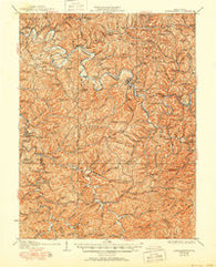 Arnoldsburg West Virginia Historical topographic map, 1:62500 scale, 15 X 15 Minute, Year 1927