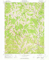 Auburn West Virginia Historical topographic map, 1:24000 scale, 7.5 X 7.5 Minute, Year 1964