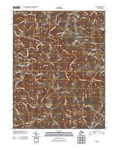 Audra West Virginia Historical topographic map, 1:24000 scale, 7.5 X 7.5 Minute, Year 2011