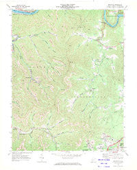 Beckwith West Virginia Historical topographic map, 1:24000 scale, 7.5 X 7.5 Minute, Year 1969